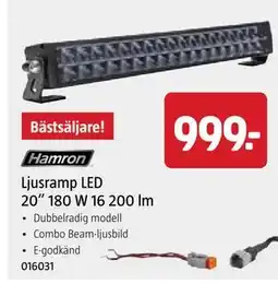Jula Ljusramp LED 20” 180 W 16 200 lm erbjuda
