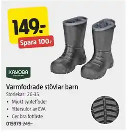 Jula Varmfodrade stövlar barn erbjuda