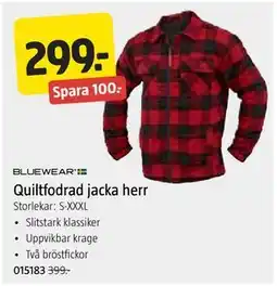 Jula Quiltfodrad jacka herr erbjuda