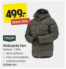 Jula Vinterjacka herr erbjuda