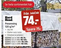 Jula Presenning 120 g/m², Medlemspris erbjuda