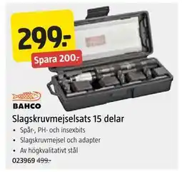 Jula Slagskruvmejselsats 15 delar erbjuda