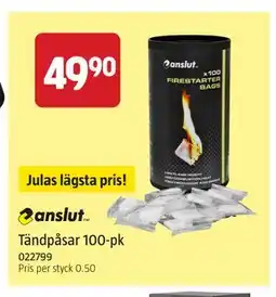 Jula Tändpåsar 100-pk erbjuda