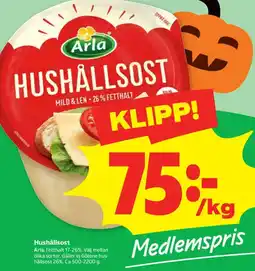 Coop Forum Arla hushållsost erbjuda