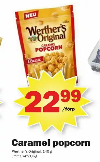 Pekås Caramel popcorn erbjuda