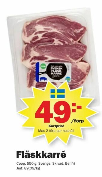 Pekås Fläskkarré erbjuda