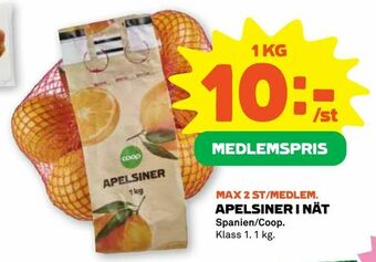 Stora Coop APELSINER I NÄT erbjuda
