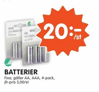 Tempo Batterier erbjuda