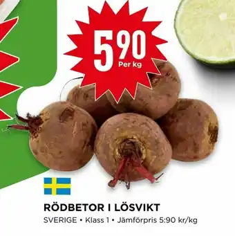 Willys Rödbetor i lösvikt erbjuda