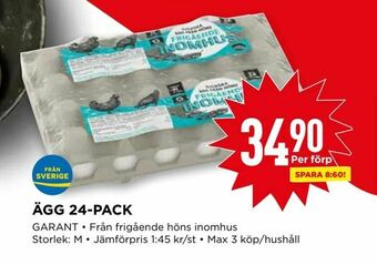 Willys Ägg 24-pack erbjuda