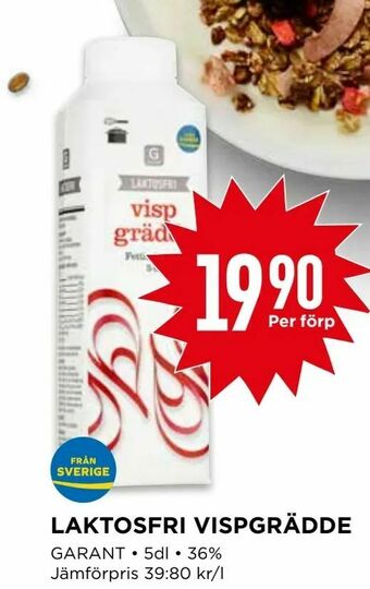 Willys Laktosfri vispgrädde erbjuda