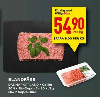 Willys Blandfärs erbjuda