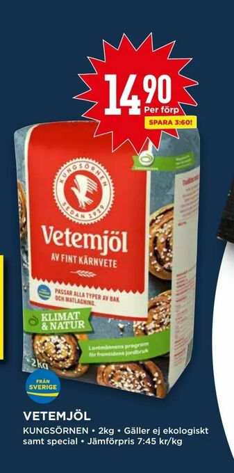 Willys Vetemjöl erbjuda
