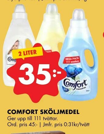 ÖoB Comfort sköljmedel erbjuda