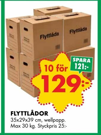 ÖoB Flyttlådor erbjuda