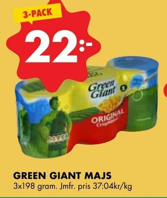 ÖoB Green giant majs erbjuda