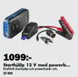 Biltema Starthjälp 12 V med powerbank erbjuda