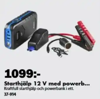 Starthjälp 12 V med powerbank