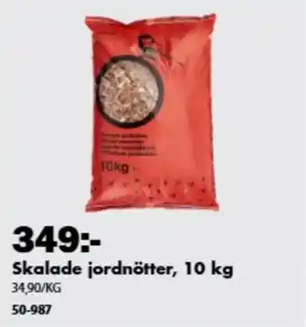 Skalade jordnötter