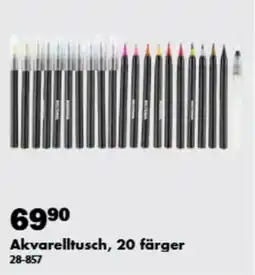 Biltema Akvarelltusch, 20 färger erbjuda