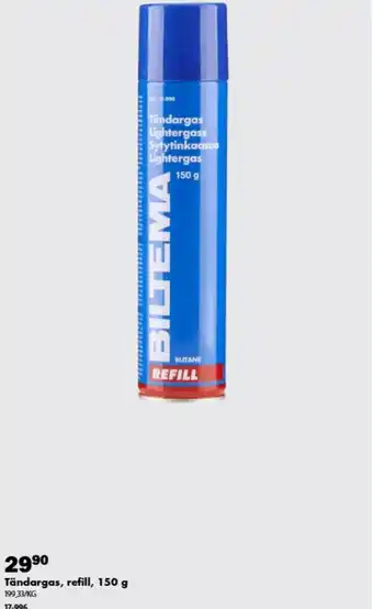 Biltema tändargas refill