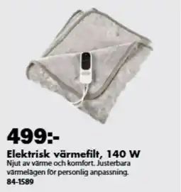 Biltema Elektrisk värmefilt erbjuda