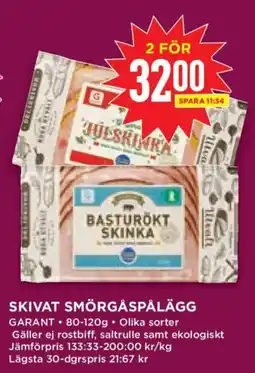 Willys Garant skivat smörgåspålägg erbjuda