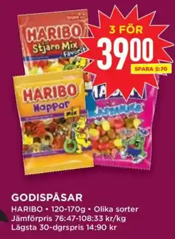 Willys Haribo godispåsar erbjuda