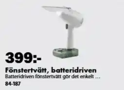 Biltema Fönstertvätt, batteridriven erbjuda