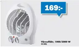 Biltema Värme fläkt erbjuda