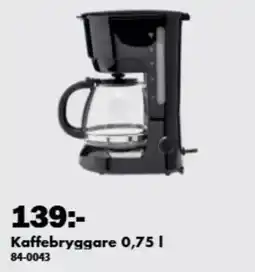 Biltema Kaffebryggare erbjuda