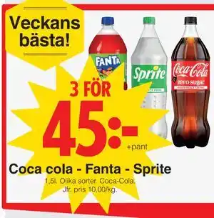 Coca cola - Fanta - Sprite
