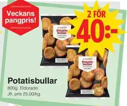 Matöppet Potatisbullar erbjuda