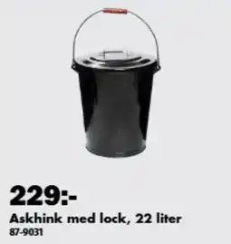 Biltema Askhink med lock erbjuda