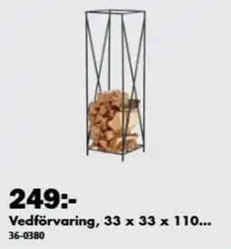 Biltema Vedförvaring erbjuda