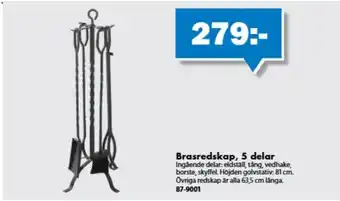 Brasredskap, 5 delar