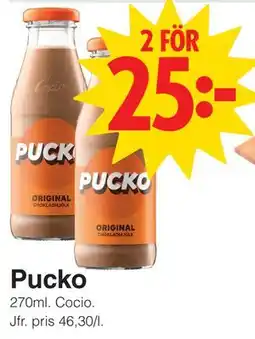 Matöppet Pucko erbjuda