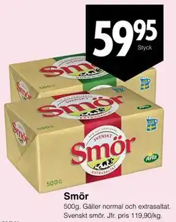 Matöppet Smör erbjuda