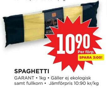 Willys Hemma Spaghetti erbjuda