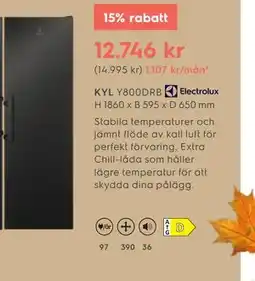 Electrolux Home KYL Y800DRB erbjuda
