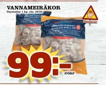 Matdax Vannameiräkor erbjuda