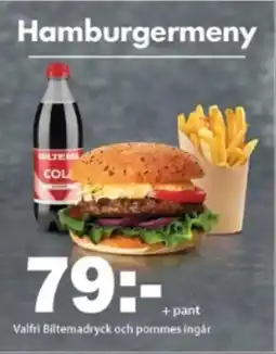 Biltema Hamburgermeny erbjuda