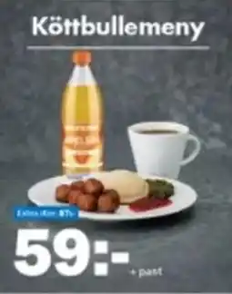 Biltema Köttbullemeny erbjuda