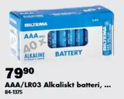 Biltema Biltema aaa alkaliskt batteri erbjuda