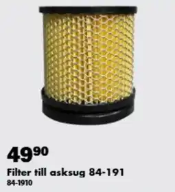 Biltema Filter till asksug 84-191 84-1910 erbjuda