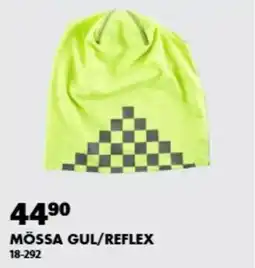 Biltema Mössa gul/reflex erbjuda