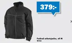 Biltema Fodrad arbetsjacka erbjuda