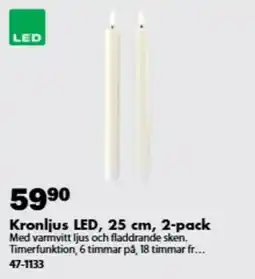Biltema Kronljus LED erbjuda