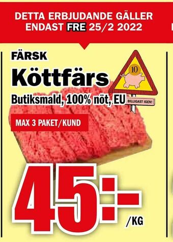 Matdax Köttfärs erbjuda