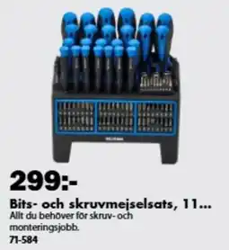 Biltema Bits- och skruvmejselsats erbjuda